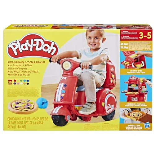 Play-Doh Pizza Delivery Scooter Playset packaging