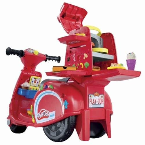 Play-Doh scooter toy with built-in playset.